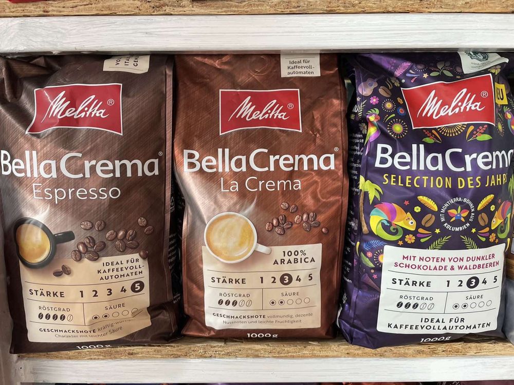 Кофе в зернах Melitta BellaCrema La Crema 1 kg / Мелитта Белла Крема
