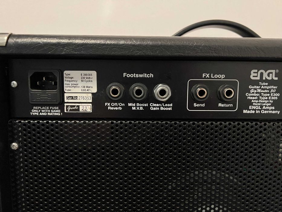 ENGL Gigmaster 30, pełna lampa