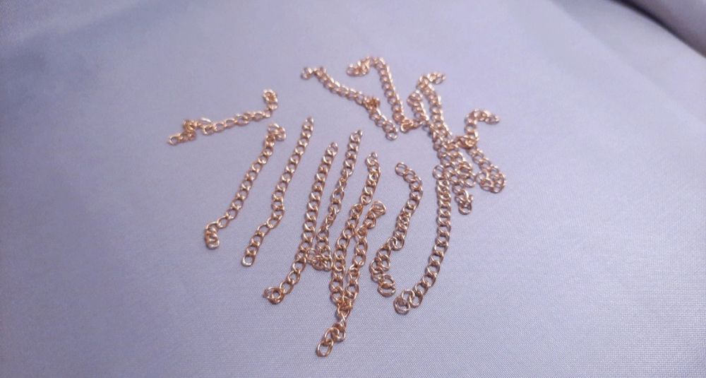 Łańcuszki regulacyjne złote stal chirurgiczna 3x4mm 50mm do robienia b