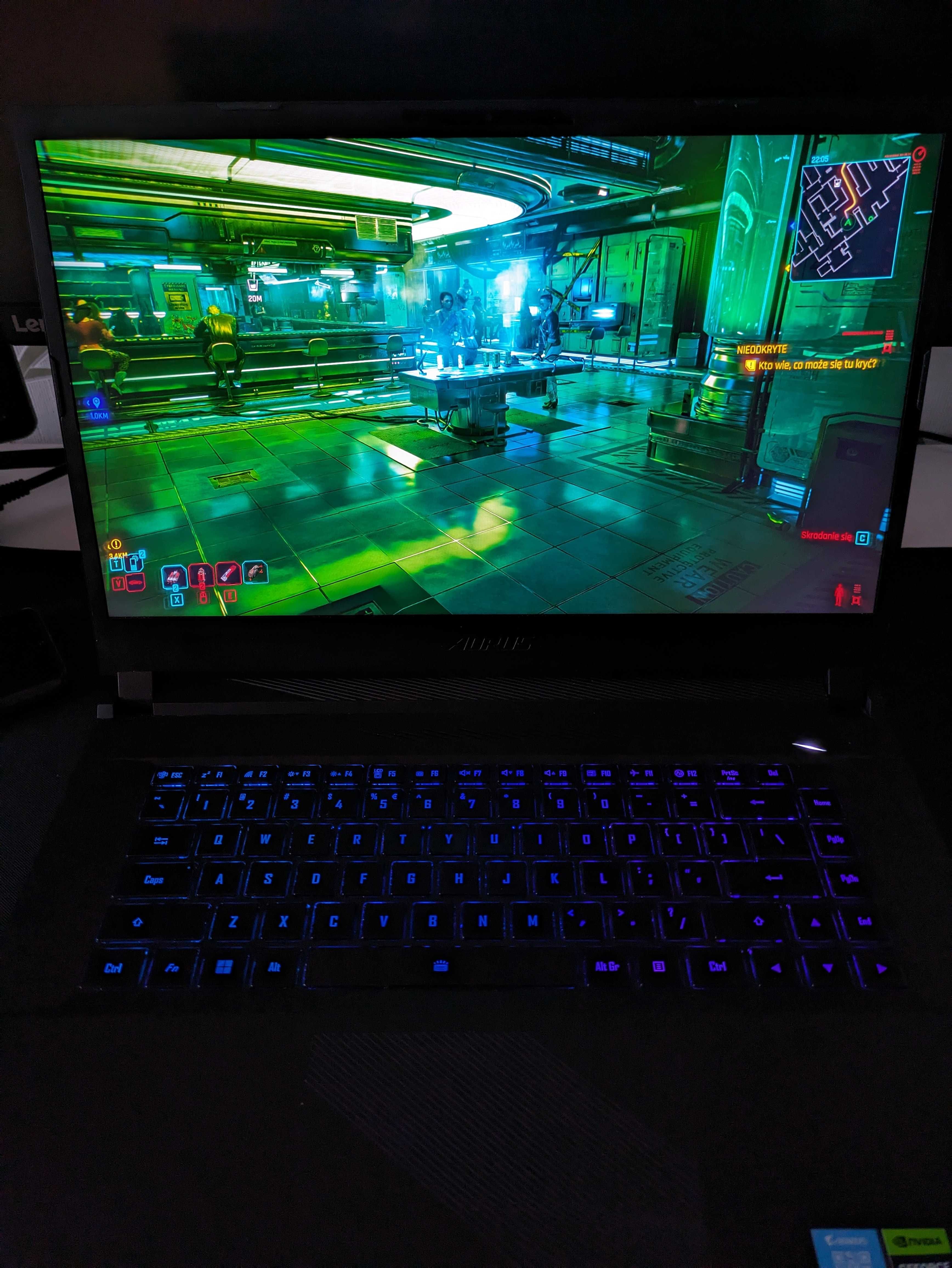 Świetny Laptop gamingowy AORUS 15 BSF RTX4070, 165Hz GWARANCJA