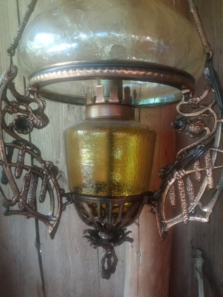 Lampa żyrandol PRL