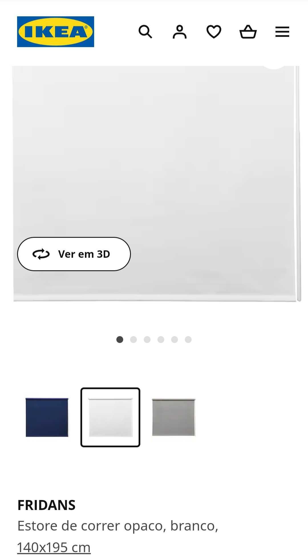 Estore Ikea Fridans 140x195cm