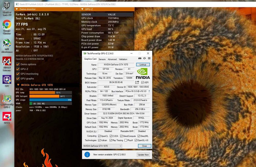 ПК GTX 1070/ i7-7700/ 16Gb DDR4/SSD игровой компьютер Intel Core