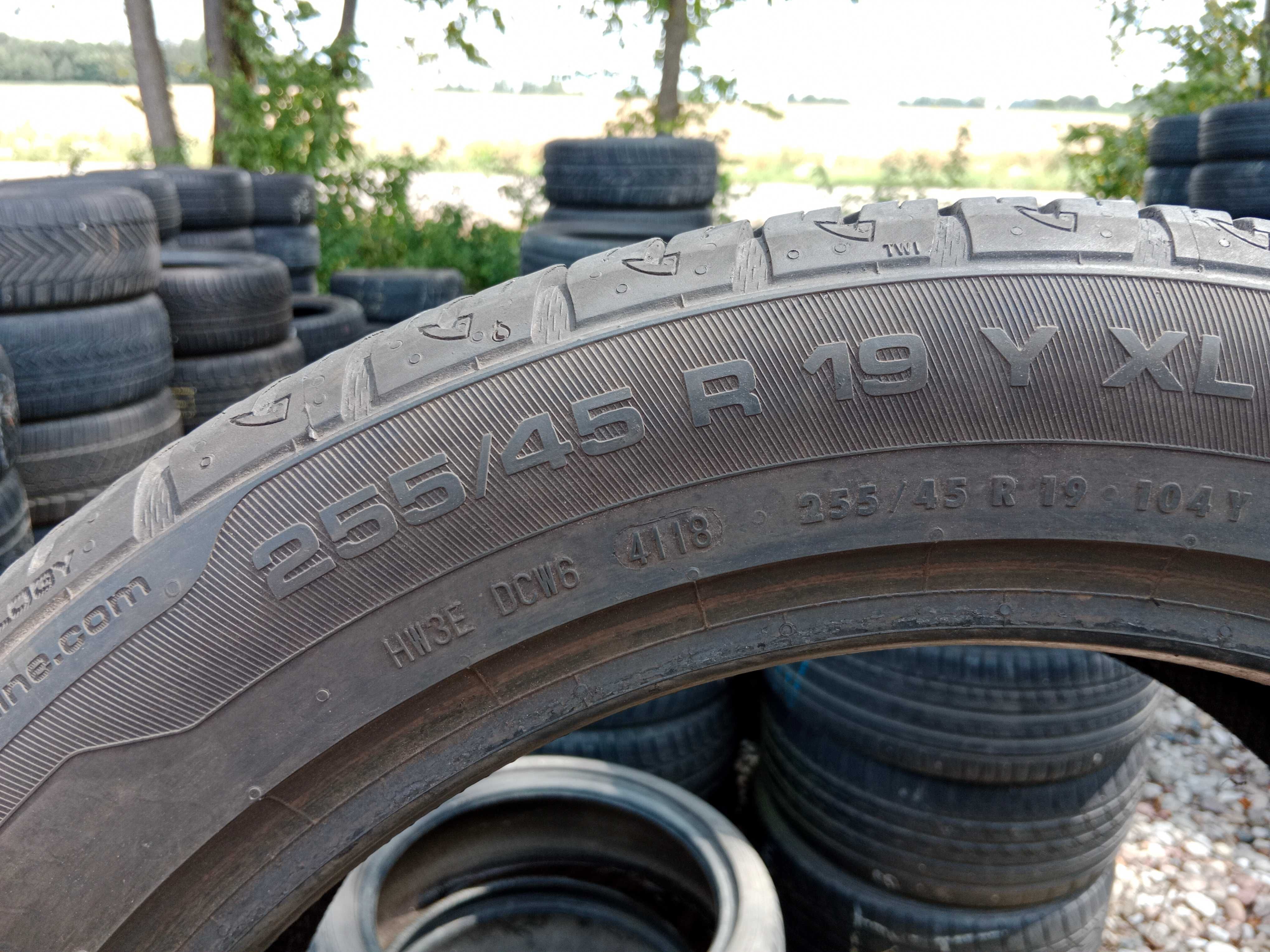 Opona używana letnia 255/45R19 Uniroyal Rain Sport 3 1szt.