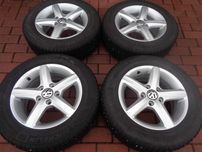 Alufelgi 15 Vw Golf V VI VII Jetta z oponami zimowymi  6/7mm ORG 5x112