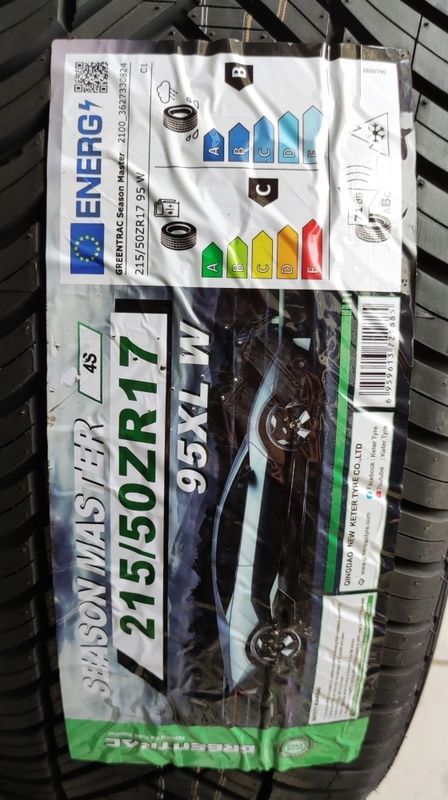 Opony 215/50r17 Greentrac Season Master 4szt. 2025r C/B/71dB 3 lata gw