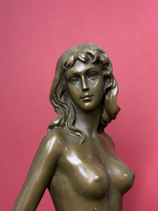 Бронзовая статуэтка, фигурка, скульптура, эротика, мрамор