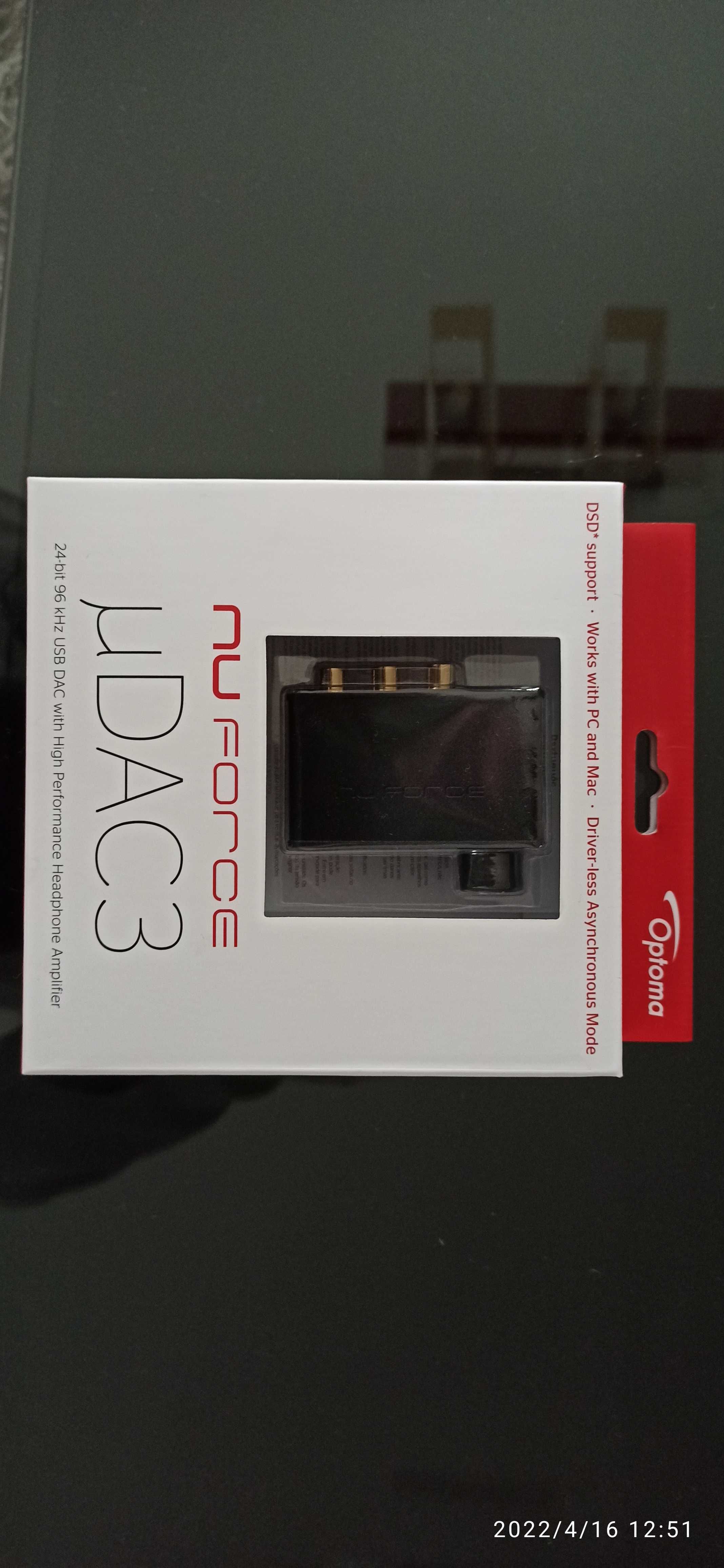 Wzmacniacz słuchawkowy NuForce uDAC3 czarny