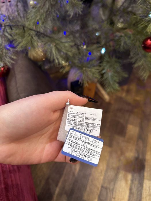 Продам набір ювелірних прикрас сережки та обручка зі срібла з позолото