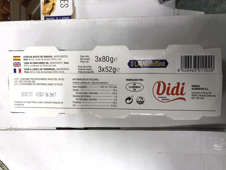 Тунець Тунец Кальмари Мідії морепродукти Didi