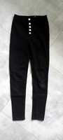 spodnie skinny highwaist czarne Sinsay 34