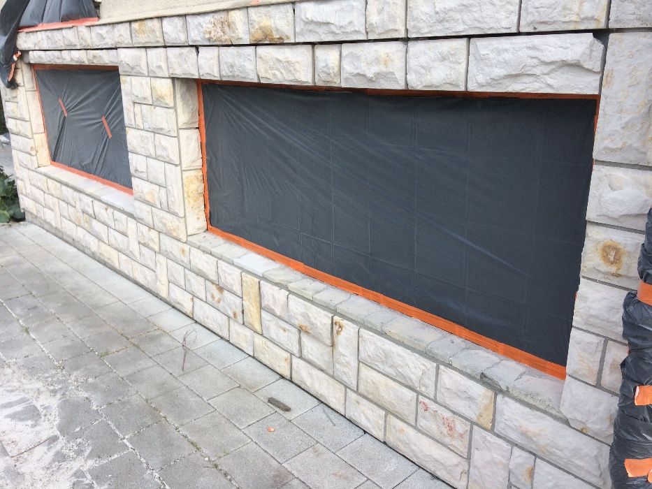 Piaskowanie cegły klinkieru piaskowca elewacji ceglanej