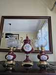 Conjunto candeeiros masoni porcelana