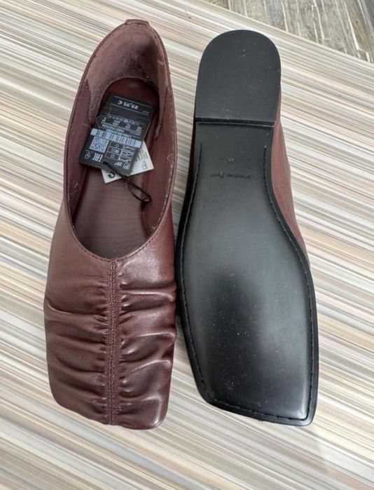 Балетки Massimo Dutti Испания туфли натуральная кожа