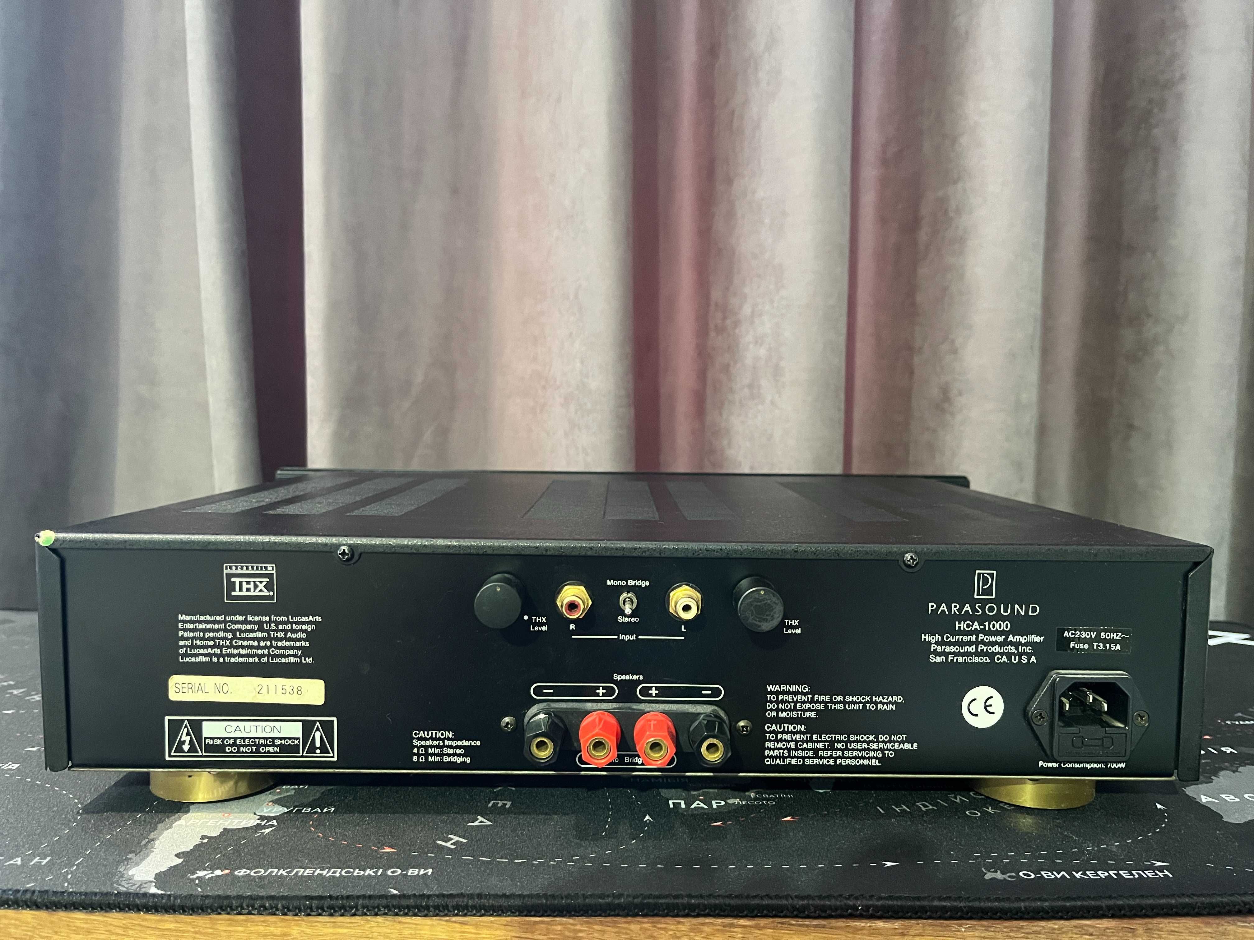 Усилитель Parasound HCA-1000 + Предусилит Parasound P/HP-850 + подарок