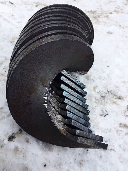 Витки шнека, спіраль шнека на замовлення. Ремонт шнеків