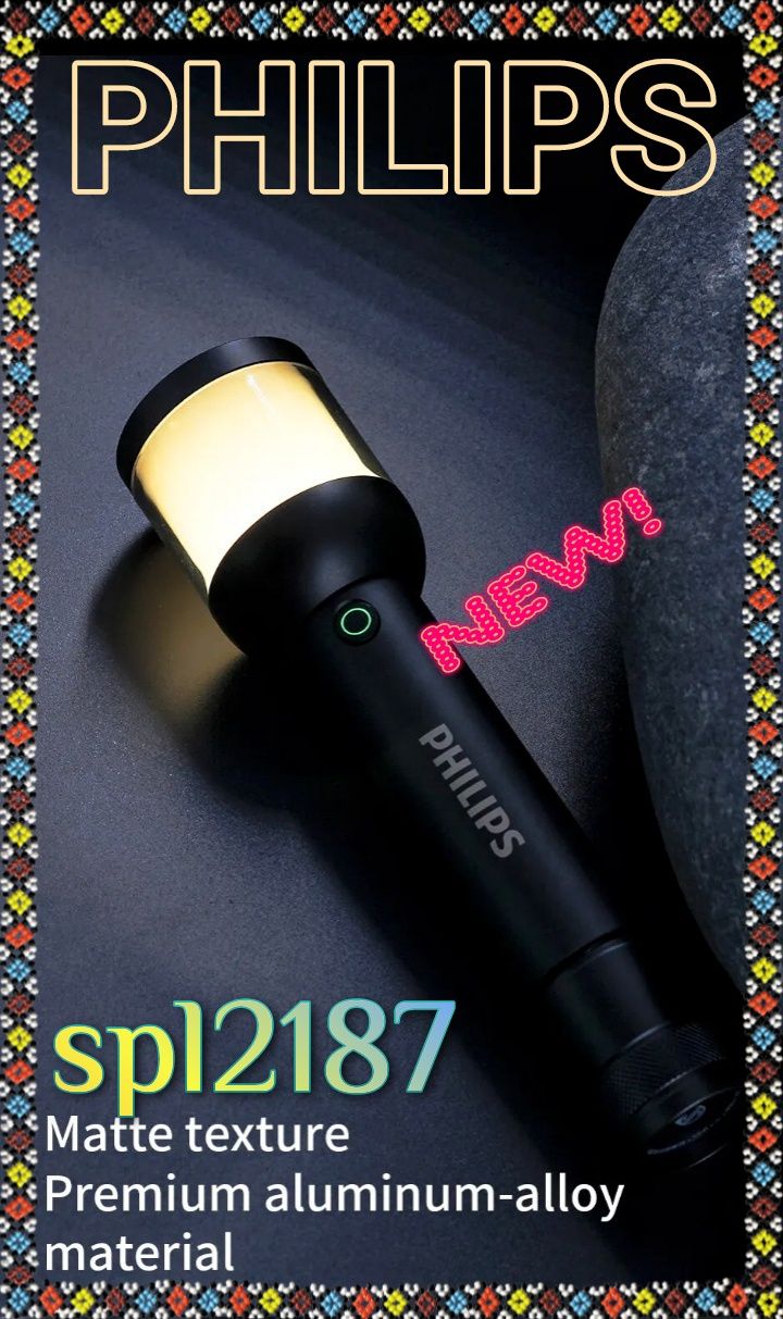 ФонарьНочникКемпинговий/Philips sfl2187/LED/2400ма/захищений/металевий