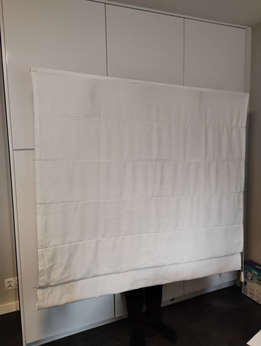 Roleta rzymska biała