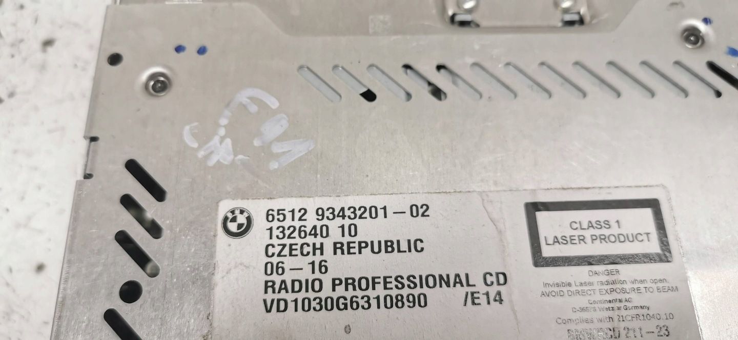 BMW E91 E90 E87 E81 Radio Radioodtwarzacz CD Professional 9343201…