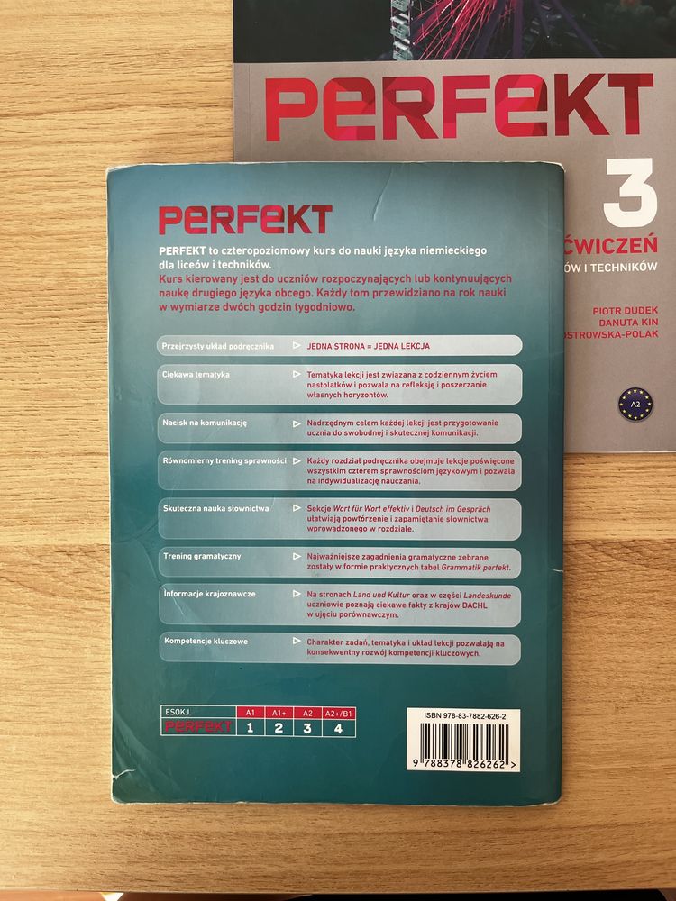 Zestaw podręcznik i zeszyt ćwiczeń Perfekt 3 jezyk niemiecki Pearson