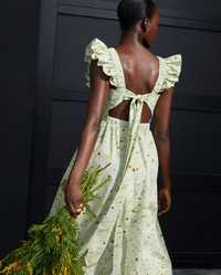 H&M rozmiar S bawełniana midi sukienka
