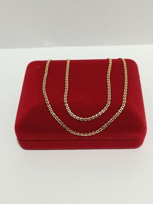 Złoty łańcuszek splot Gucci dł.50cm, złoto próby 585