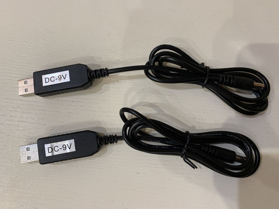 Кабель для роутера 9v 12v від павербанку usb DC підвищуючий