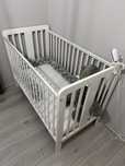 Łóżeczko niemowlęce Foxy Cot 120×60 + materac woodies, ochraniacz ikea