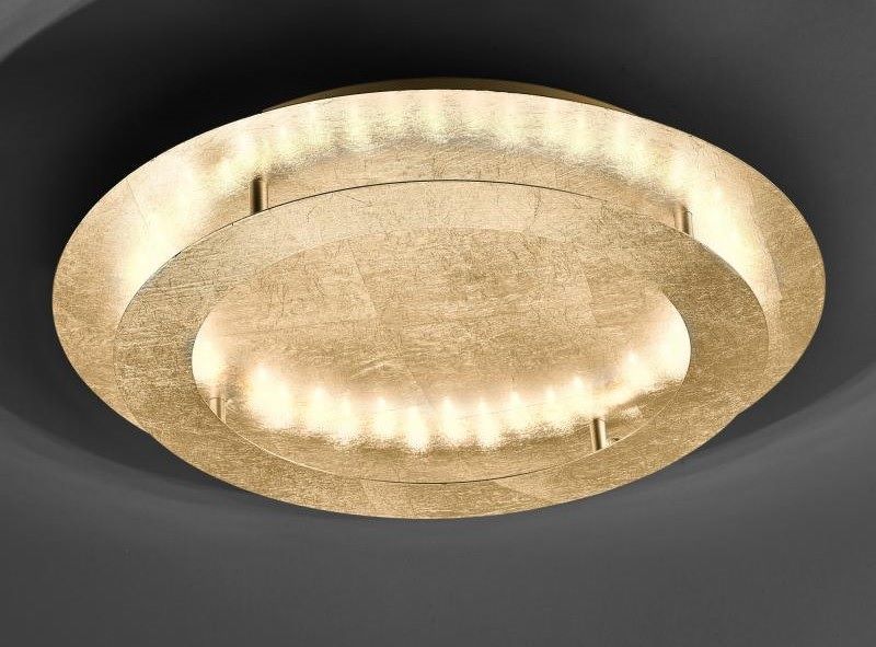 Lampa plafon rustykalna 24W LED złota piękna ozdobna wyjątkowa