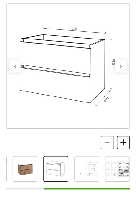 Móvel NOVO suspenso casa de banho WC