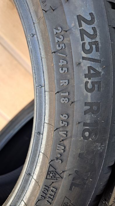 4 x continental 225/45 18"