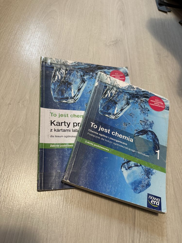podręcznik + ćwiczenia do chemii klasa 1