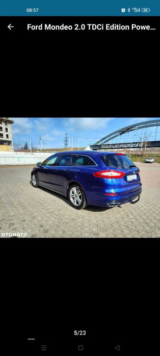Ford Mondeo MK5 2016 2.0 TDCi 180 KM – Elegancja, Wydajność i Komfort