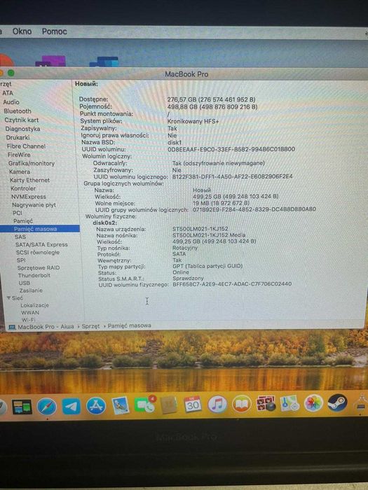 Laptop Apple MACBOOK PRO 13,3' z 2010 - z płytami CD