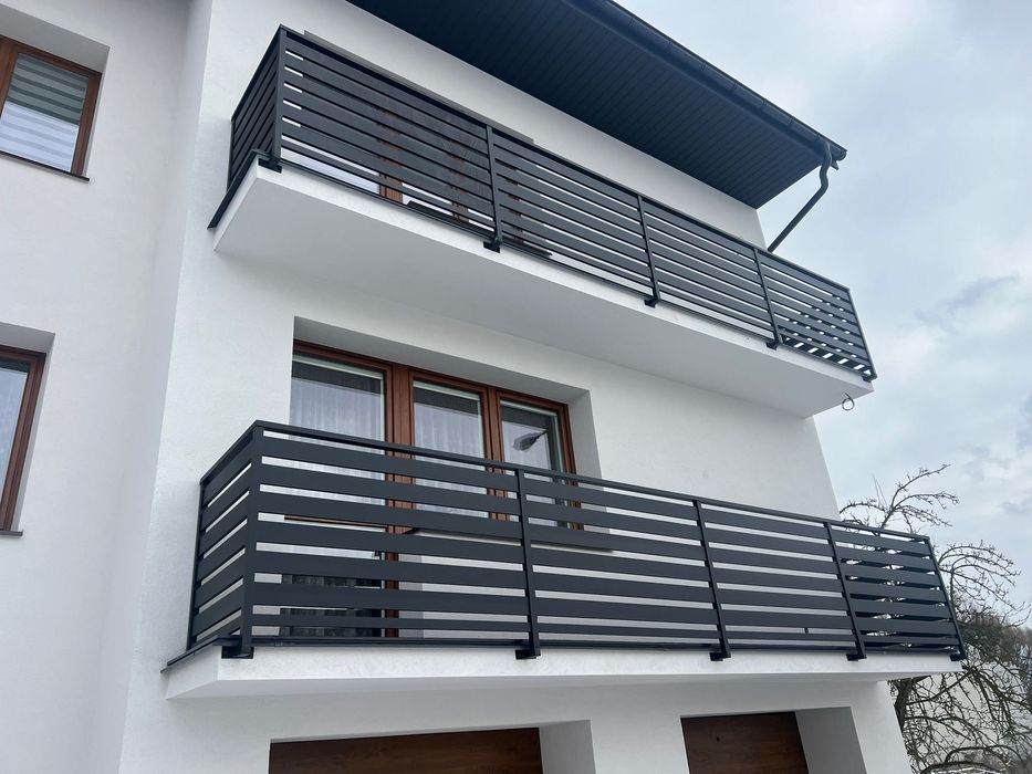 Balustrady Aluminiowe Zewnętrzne - Pomiar, Wykonanie i Montaż