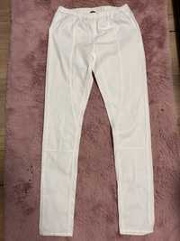 Białe spodnie na gumce H&M