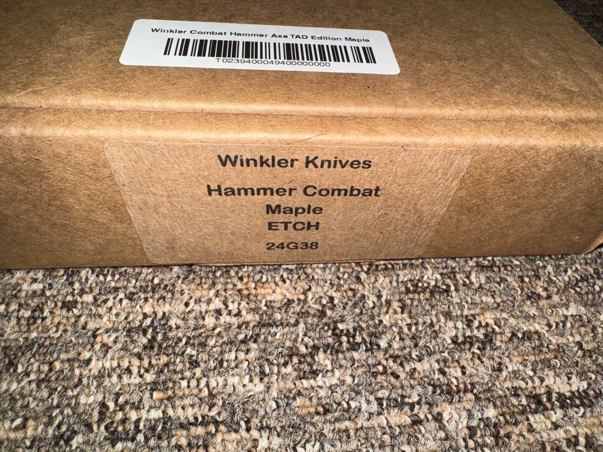 Winkler Knives TAD Edition Combat Axe Hammer Maple Wood