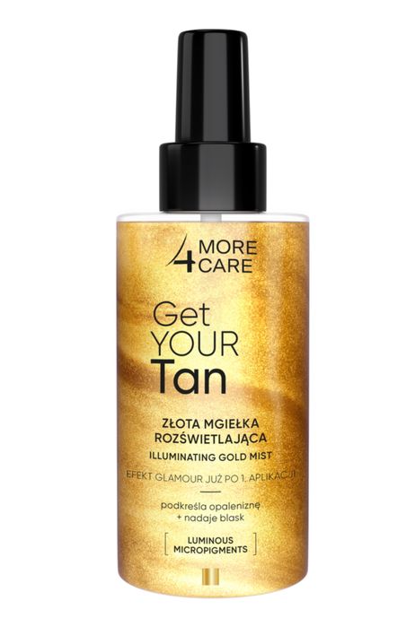 More4Care złota mgiełka rozświetlająca do ciała, 150 ml