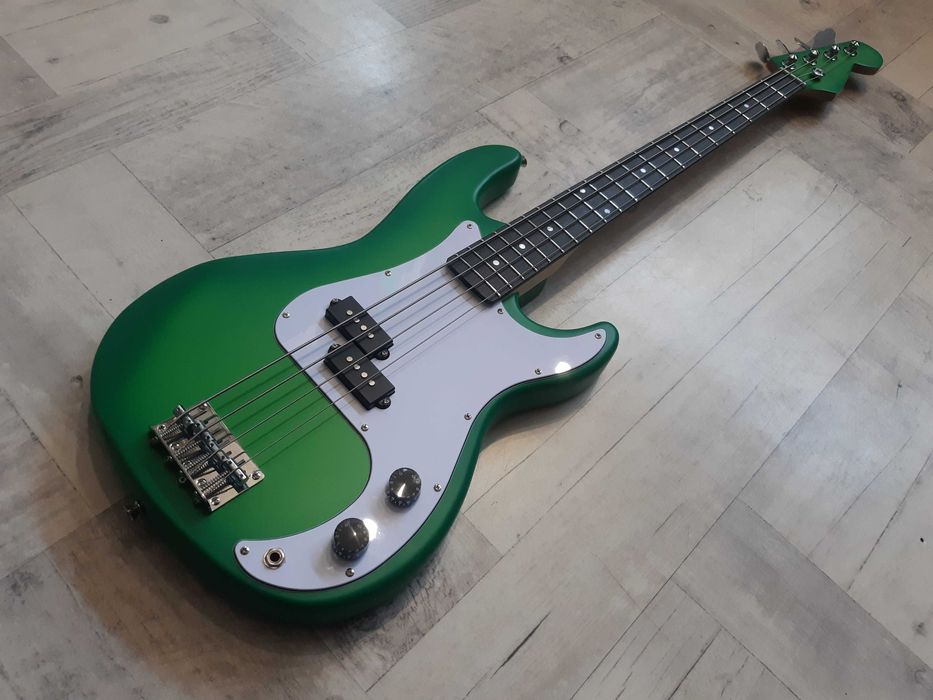 Gitara Basowa Precision Bass-Green Burst Bass 4-wysyłka Gratis-zamiana
