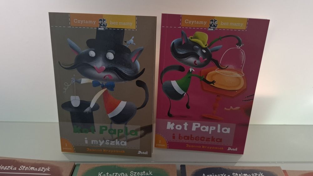 Książki z serii Już czytam oraz Kot Papla
