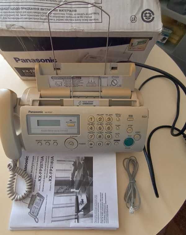 Продам б/в факс Panasonic