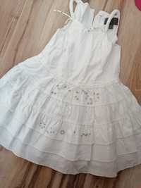 Biała sukienka na naramkach Mexx 92
