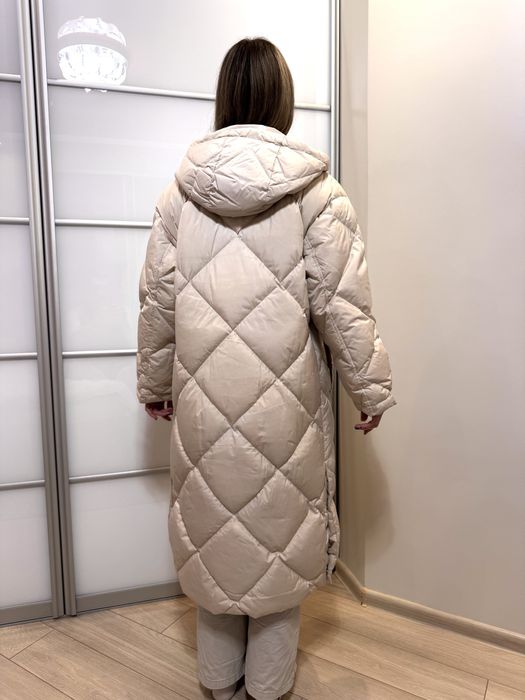 Пуховик Zara в ромб