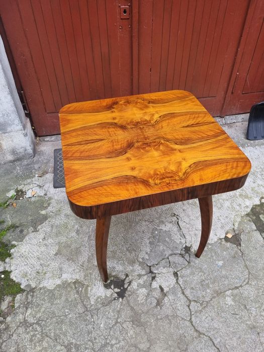 Stolik vingage Halabala, antyk, orzech