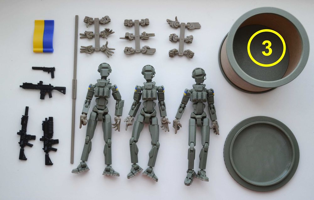 Рухома фігурка солдата D.Army 13 (робот Dummy 13, Lucky 13)