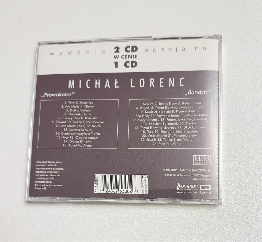 Michał Lorenc muzyka filmowa Prowokator Bandyta 2 cd