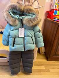 Зимовий комбінезон,штани та куртка,новий не вдіваний,пух ,розмір 92-98