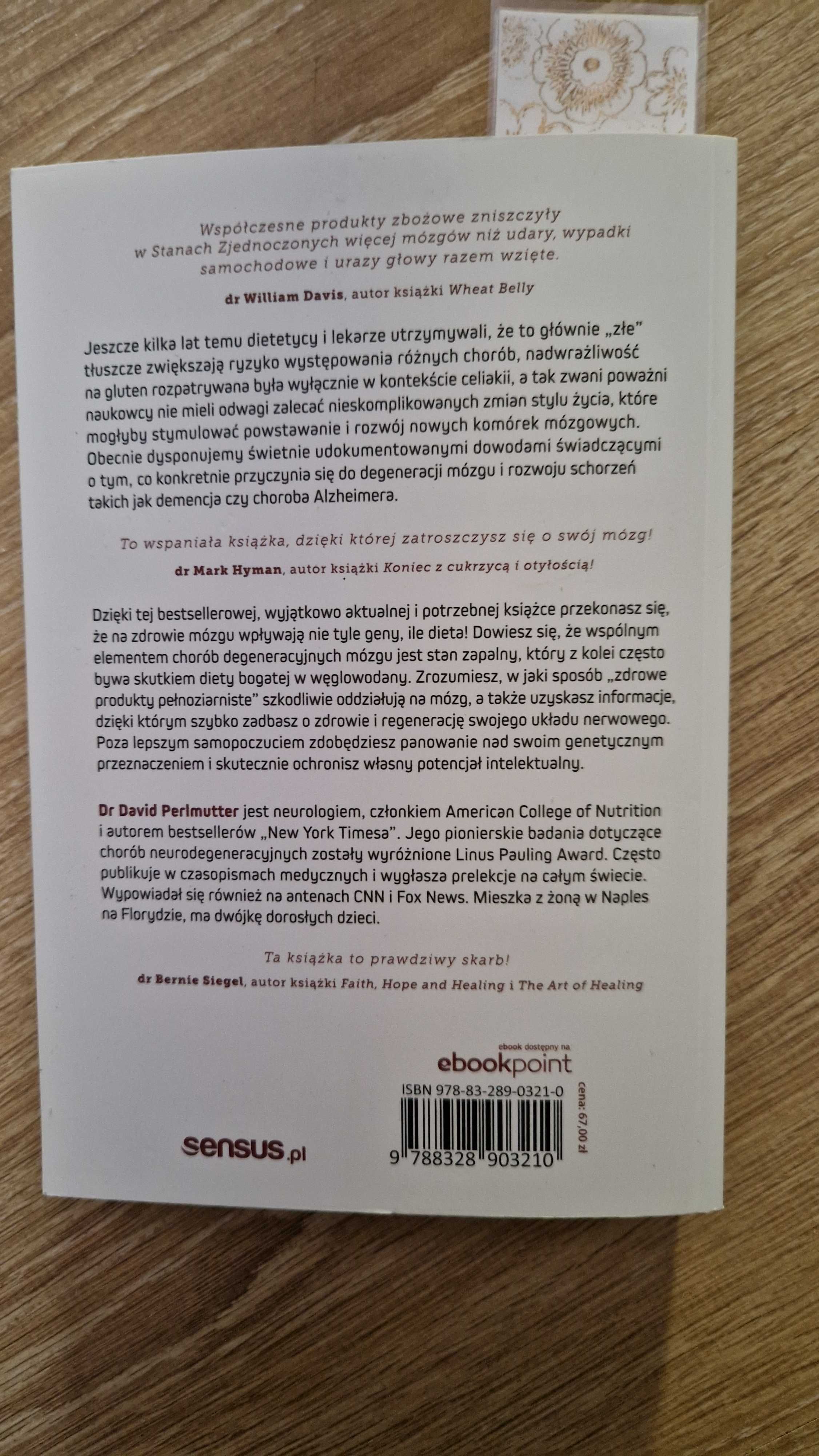 David Perlmutter Kristin Loberg Mózg na zbożowym detoksie NOWA z wadą