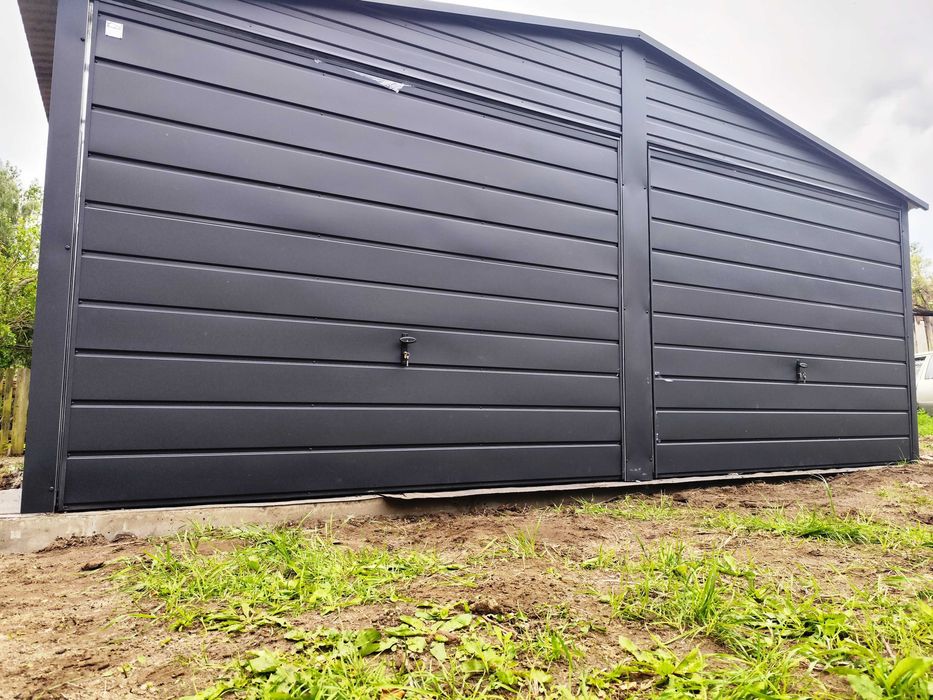 Garaż 6x5 w kolorze GRAFIT