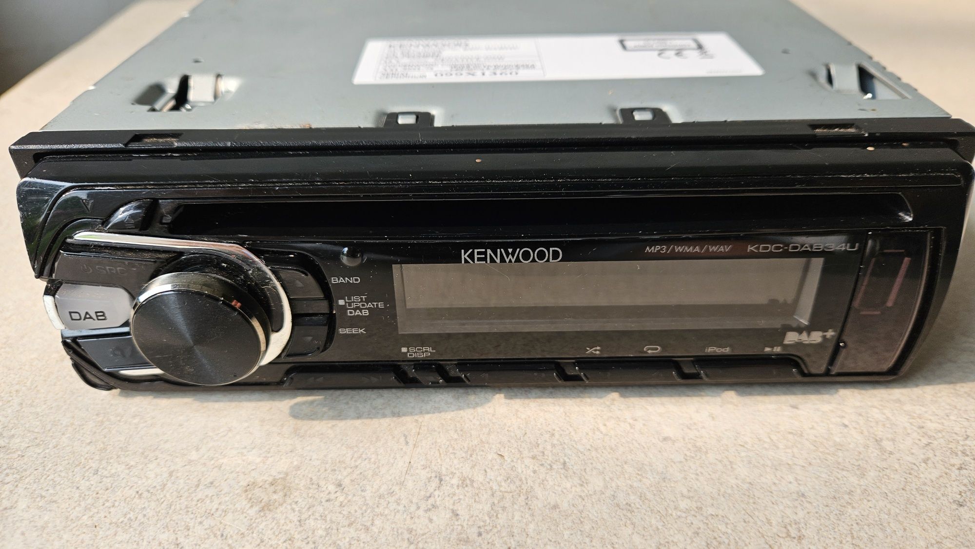 Radio Samochodowe  cyfrowe DAB+ Kenwood KDC-DAB34U  usb mp3